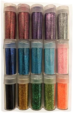Cup Turner Arts Very Fine Craft Glitter Tumbler Making Supplies 15 Pack