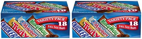 MARS Chocolate xBcAgX Singles Size Candy Bars Variety Pack, 2Pack of 18-Count Boxes