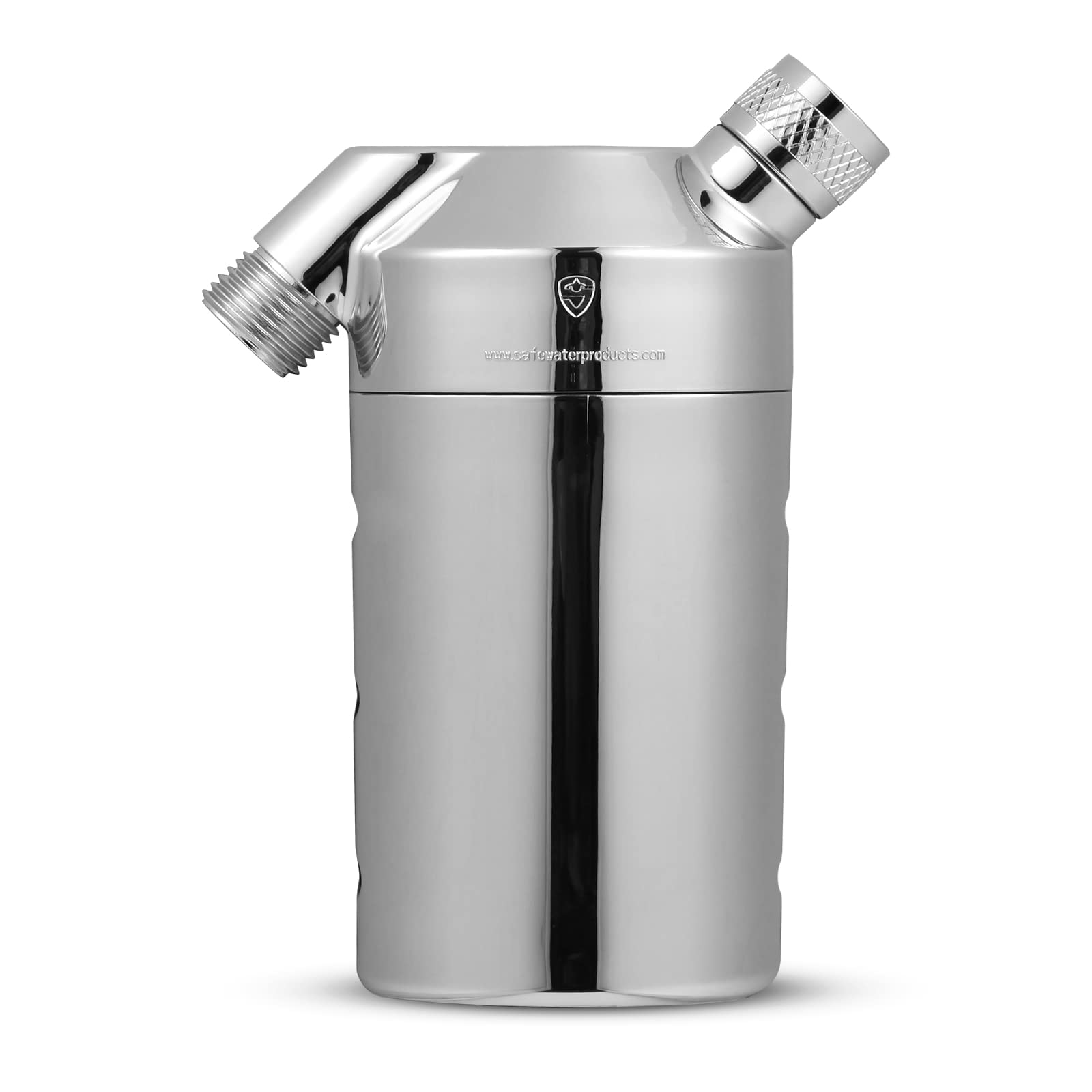 Inline-Safe Max SS-882 Legionella Water Filter - Lab Tested & Certified - Log 7 Bacteria Reduction (Chrome)