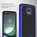 Moto Z Play Case,ANLI(TM) [Shock Absorption] Drop Protection Hybrid Dual Layer Armor Protective Case Cover for Motorola Moto Z Play Droid Deep Blue