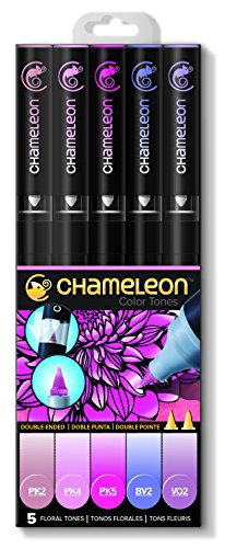 Chameleon color tones 5 pen floral tones set