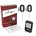 Meat Thermometer, Bluetooth Digital Cooking Thermometer WEINAS 6-Probe-Ports Alarm Monitor BBQ Grill Thermometer, IMPROVED Stainless Steel Probes Wireless Thermometer for Food Smoker Oven Kitchen