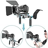 Neewer DSLR Movie Video Making Rig Set System Kit for Camcorder or DSLR Camera Such as Canon Nikon Sony Pentax Fujifilm Panasonic,Include:(1) Shoulder Mount+(1) 15mm Rail Rod System+(1) Matte Box