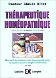 Image de Thérapeutique homéopathique, tome 2 : De Oichtyose à Zona