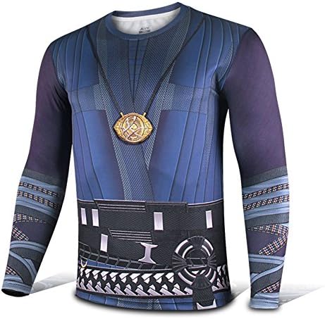 Doctor Cosplay Strange Long Sleeve Sports T-Shirt(XL)