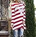 Mallcat Women Stripe Dress Christmas Elk Casual Dress