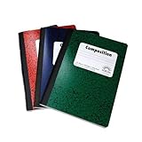 Bazic Composition Books, 9.75 X 7.5 Inches, 100 Sheets/200 Pages, 3 Pk, Assorted Colors