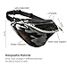 AIWENSI Stylish Hologram Fanny Pack Water-resistant, Hard PVC Laser Bum Bag for Rave Festival Beach Waist Bags, Black