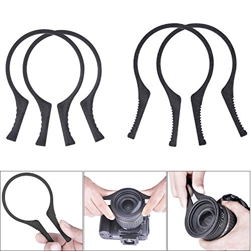DSLR Camera Lens Filter Wrench Filter Spanner Clip Remover Plier Clip Tool Kit Dismount Disassemble Gear Set Compatible with Filters 62-77mm & 82-95mm in Diameter Nikkor Canon Lens Filter(2/Pack)