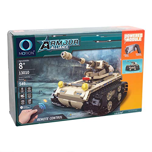 MOTION Kids Intellectual Development Educational Remote Control Building Block Military Tank2 Bricks STEM Toys Kit