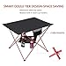 MOVTOTOP Foldable Camping Table with Cup Holders, 2 Tier Portable Lightweight Camp Table with Carrying Bag for Indoor and Outdoor Picnic, BBQ, Beach, Hiking, Travel, Fishingthumb 2