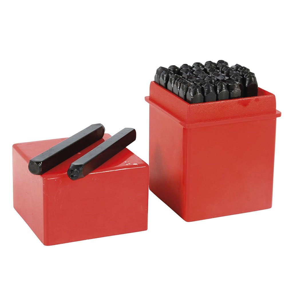 Cogex 35486 Metal Stamping Set Numbers and Letters