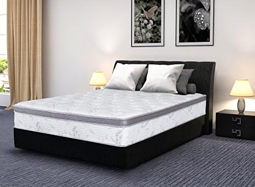 Sleeplace Hybrid Spring Mattress, King, White