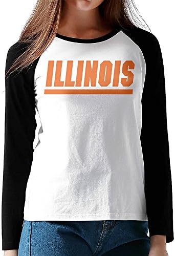 MEGGE University Of Illinois Female Shoulder Long Sleeve T Black L