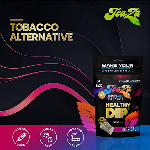 Teaza Herbal Energy Pouches Chewing Tobacco Alternative Nicotine Free