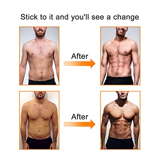 UNOSEKS Abs Stimulator Muscle Toner, Abdominal Toning Belt, USB Charging Portable AB Machine, EMS Training Home Office Fitness Equipment for Abdomen/Arm/Leg Training Men Women