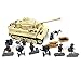 ST Blocks WW2 German Blitzkrieg Motorized infantry Panzerkampfwagen VI Ausf. E Tiger I Tank Brigade Heavy Artillery Army Military Building Blocks Toys 1050+pcs 6 dolls