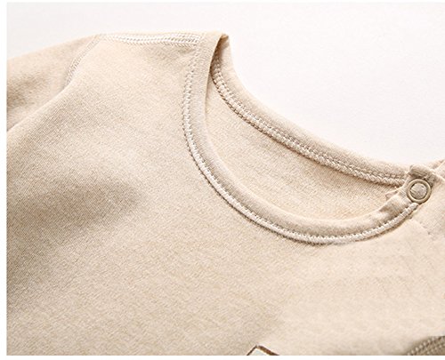 Monvecle 2 Pack Unisex-Baby Newborn to Toddler Long Sleeved Bodysuit Jumpsuit Romper 18M