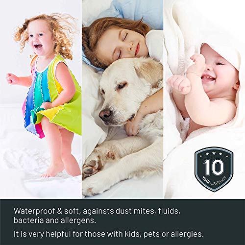 ENITYA Waterproof Mattress Protector with Zipper,Breathable Mattress Encasement with Cotton Surface Fabric,Premium Mattress Cover,Soft Mattress Pad Comes in All Sizes:T,TXL,F,Q,K,CK,Machine Washable. - Thumbnail 5