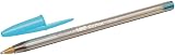BIC Cristal Fun Ballpoint Pens 4 Pack Assorted Colours 1.6 mm Wide Tip view 2