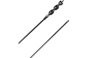 WEDELWEIB Installer Drill Bit with Pulling Hole at Head and Tail for Wire Pulling Through Drywall and Wood Head Length 54 inch High Carbon Steel with Heat Treatment (54inch*9/16nch)