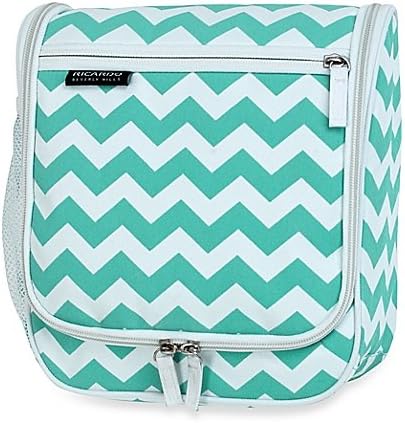 Ricardo Beverly Hills Essentials Hanging Travel Organizer in Aqua Chevron