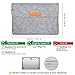 Inateck 13-13.3 Inch Sleeve Case Compatible with MacBook Air/ Retina MacBook Pro/ 12.9 Inch iPad Pro Cover Ultrabook Netbook Carrying Case Protector Bag - Light Gray