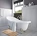 Clara Clark Bath Mat – Memory Foam Bath Mat - Soft Bathroom Rug - Non Slip and Super Absorbent - Fast Drying Machine Washable Bath Mat - Cream - Large Size 20” x 32”