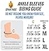 Ankle Compression Socks by SPARTHOS (Pair) – Plantar Fasciitis Sleeves with Arch Support – Foot Ankle Brace for Men and Women – Injury Recovery - Pain Relief for Sprains, Strains, Arthritis (Beige-M)