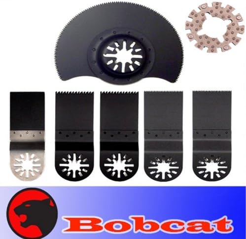 Pack of 6+1 Adapter Pcs Bi-metal Japan / Fine Wood Metal Oscillating Multi Tool Saw Blade Forrockwell Sonicrafter Rk5101k, Rk5102k, Rk5107k Rk5108k, Rk2514 Cordless, and Also Worx Multi-tool