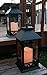 Black Lighted LED Lanterns with Lattice Design - Pillar Candle with 4 Hour Timer Included - Remote Control - Hanging or Sitting Decoration - Set of 2 - 13