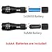 LED Tactical Flashlight, 2pack T6 Pocket Size Handheld LED Flashlight Portable Flashlight with 5 Modes Zoomable Flashlight for Outdoor Camping (Battery not included)
