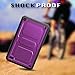 Fintie Impact Resistant Case for Amazon Fire (Previous 5th Generation, 2015 7 inch) - [CaseBot Tuatara] Rugged Unibody Hybrid Full Protective Bumper Cover with Built-in Screen Protector, Purple