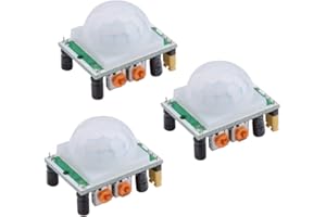 HiLetgo 3pcs HC-SR501 PIR Infrared Sensor Human Body Infrared Motion Module for Arduino Raspberry Pi