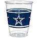 Amscan Classic Blue Ultimate Dallas Cowboys Plastic Cups - 16 Oz. (Pack of 25) - Ideal for Game Day Celebrations & Gifts