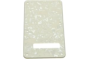 Dopro Strat Guitar Back Plate ST Trem Tremolo Cover fits USA/Mexican Standard Fender Stratocaster Aged Pearl