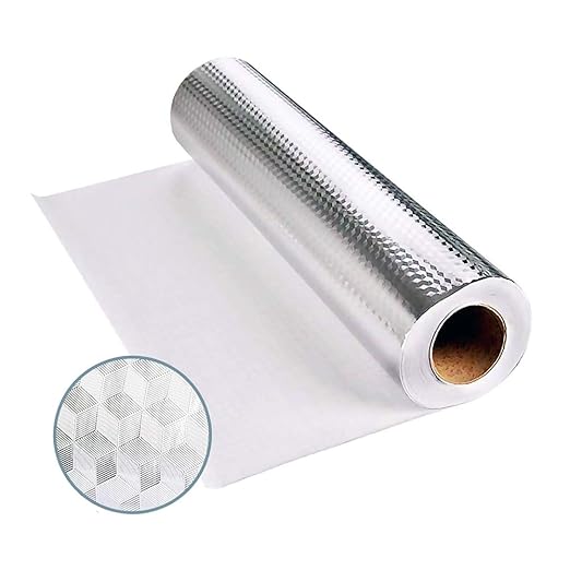 EisEyen Aluminium Folie Klebeband Folie Aufkleber Küchen Selbstklebende Küchenfolie Hitzebeständig Tapete Öl-Resistent Wasser
