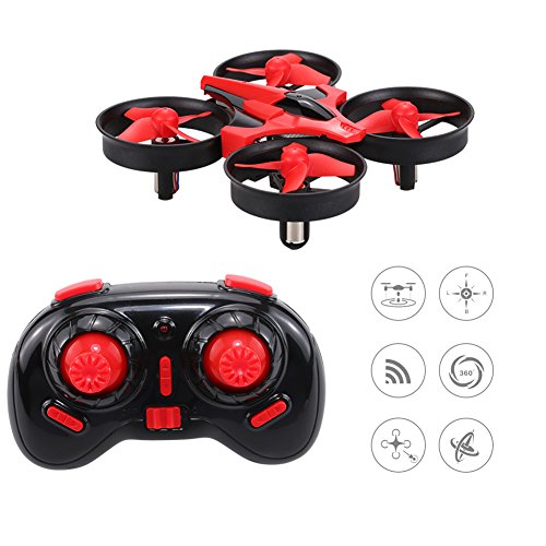 NH010 Mini RC Drone Quadcopter, 2.4G 4CH 6 Axis Headless Mode Remote Control UFO Nano Quadcopter RTF Mode 2 With Led Light for Night Fly