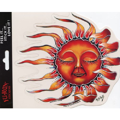 Peacemonger Happy Life Productions Mike Dubois Blowing Sun Art Decal Window Sticker