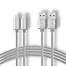 USB Type C Cable, CablePlux USB-C to USB 3.0 Braided Cord (2 Pack, 6.6ft/2m Gray) with Fast Charging and Syncing for Galaxy Note 8, Galaxy S8 & S8 Plus, Google Pixel 2, Huawei Mate 10 Pro, LG V30