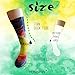 Colorful Tie Dye Compression Socks Soccer Socks High Socks Long Socks For Running,Medical,Athletic,Edema,Diabetic,Varicose Veins,Travel,Pregnancy,Shin Splints,Nursing.