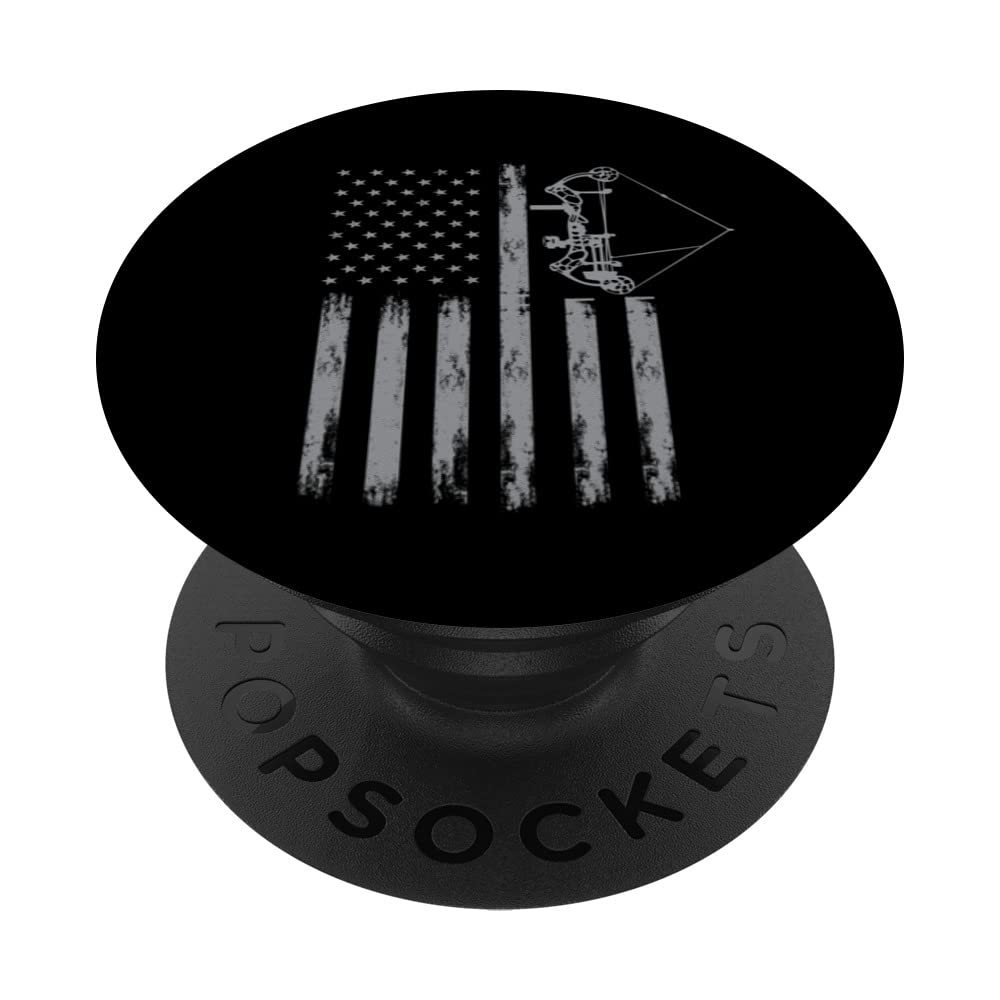 USA Archery Design America Archers American Flag PopSockets Swappable PopGrip