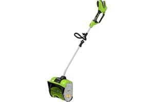 Greenworks 40V 12-Inch Brushless Cordless Snow Shovel, 20ft Throwing Distance, 12" Wide & 6" Deep Clearing, Electric Snow Thr