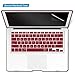 IBENZER Compatible with Old Version MacBook Air 13 Inch Case (2017-2010 Release), Models: A1466/A1369, Plastic Hard Shell Case with Keyboard & Screen Cover for Mac Air 13, Wine Red, A13WR+2