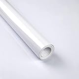 Decoroom White Sticky Back Plastic Vinyl Wrap 60x1000cm Self Adhesive