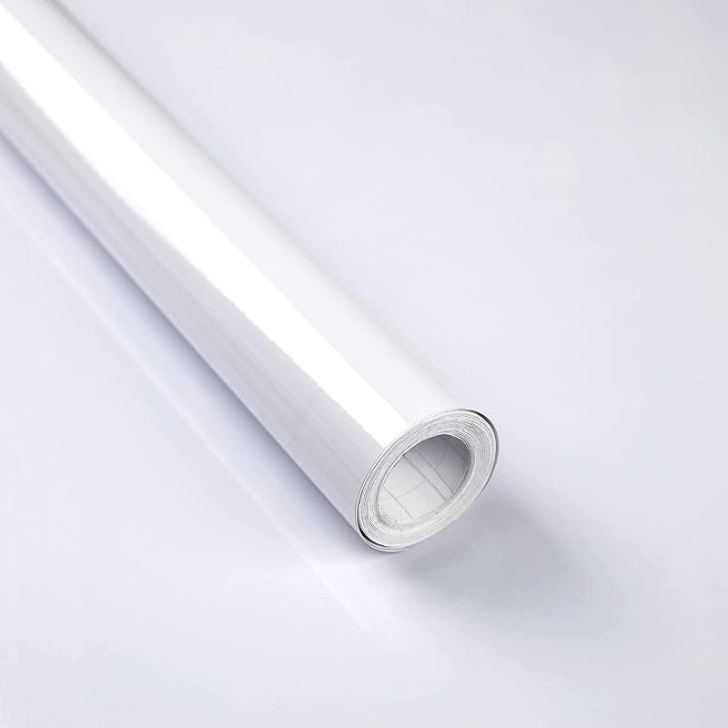 Decoroom White Sticky Back Plastic Vinyl Wrap 60x1000cm Self Adhesive