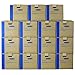 Bankers Box Medium Prime Moving Boxes, Tape-Free FastFold with Reinforced Handles and Attached Locking Lid (Pack of 15)