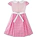 Sunny Fashion Girls Dress Pink Belted School Pleated Hem Size 4-14
