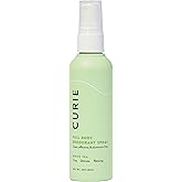 Curie Full Body Spray Deodorant for Men and Women, Aluminum Free Deodorant with No Baking Soda, 3oz (White Tea)