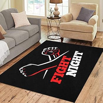 Amazon.com: Pinbeam Area Rug Clenched Fists Fight MMA Kick Boxing
